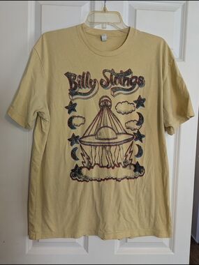 Billy Strings Pale Yellow Crewneck Tee
